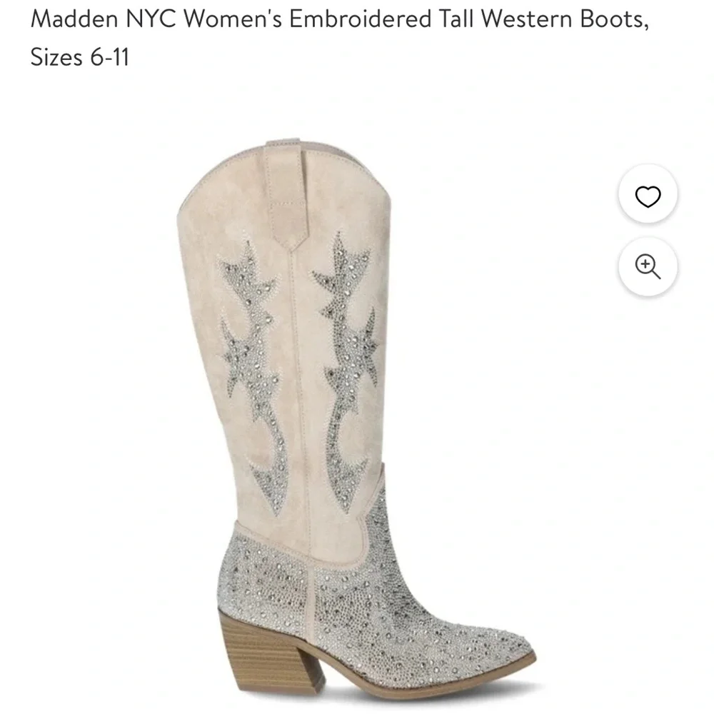 Women's Embroidered Tall Western Boot 8 - Picture 2 of 5